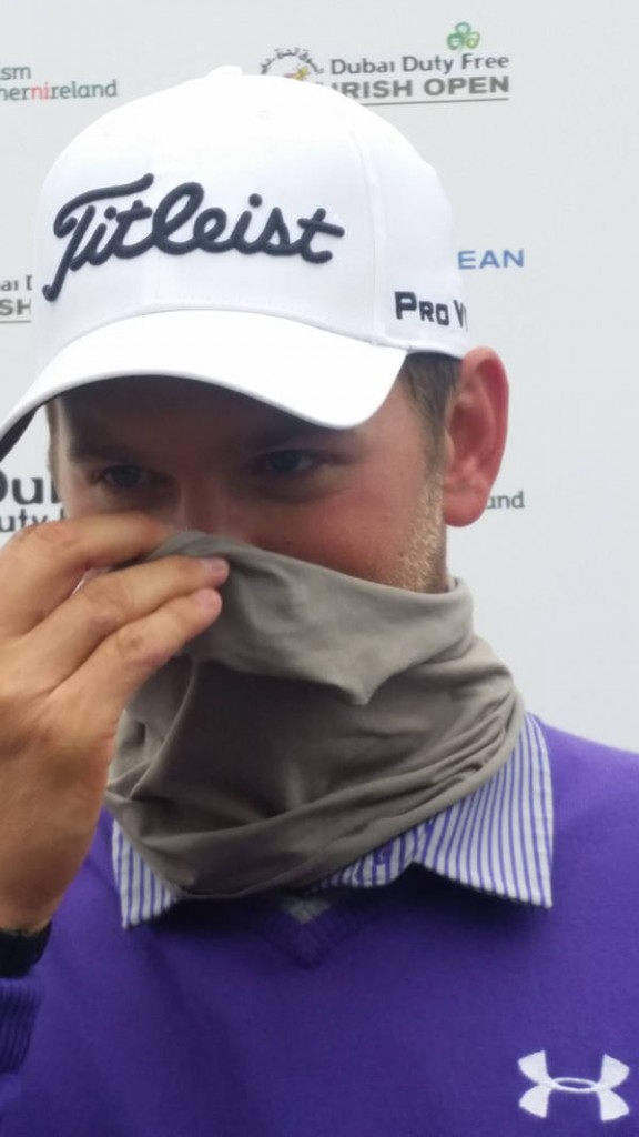 Austrian Bernd Wiesberger may be covering up but he's exposed himself as a potential 2015 Irish Open winner . (Photo - www.golfbytourmiss.com)