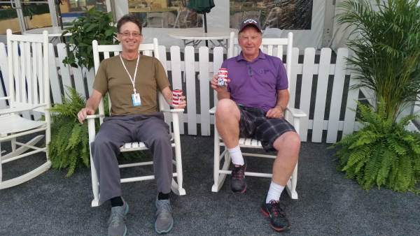 Bothy and Bernie 'rocking' at last week's Wells Fargo Championship.