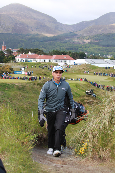 Visiting American Rickie Fowler again finishes in front of Rory McIlroy eight years after last competing at Royal County Down. (Photo - Fran Caffrey/www.golffile.ie)
