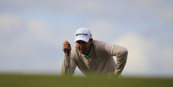 Padraig Harrington delivers a lesson in links course management on the first day of the Irish Open. (Photo - Eoin Clarke/www.golffile.ie)