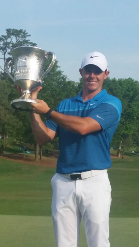 Rory holds trophy aloft