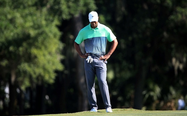 Tiger Woods posts two doubel bogeys in a round for a first time on the PGA Tour. (Photo - Getty)