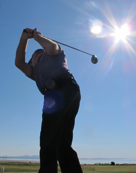 Stuart Adams (www.golftourimages.com) snapped this great shot of your author.