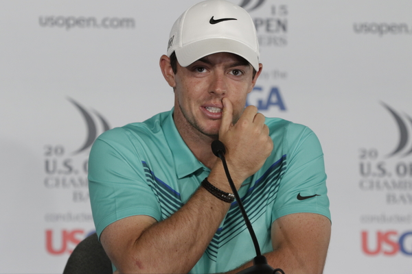 Rory McIlroy during the course of his pre-U.S. Open press conference. (Photo - Eoin Clarke/www.golffile.ie)
