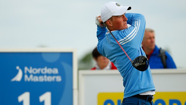 Marcus Kinhult shares lead after two days of the 2015 Nordea Masters. (Photo - www.europeantour.com)