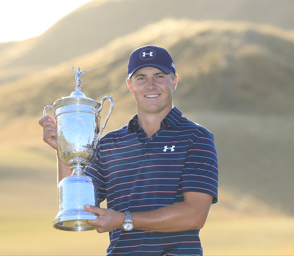 Jordan Spieth captures the 2015 US Open. (Photo - Eoin Clarke/www.golffile.ie)