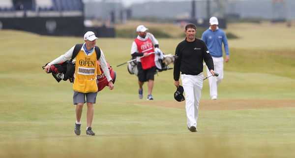 Padraig Harrington ever the gentleman taking his hat off to acknowledge the crowd on day three of the 2015 Open. (Photo -Eoin Clarke/www.golffile.ie)