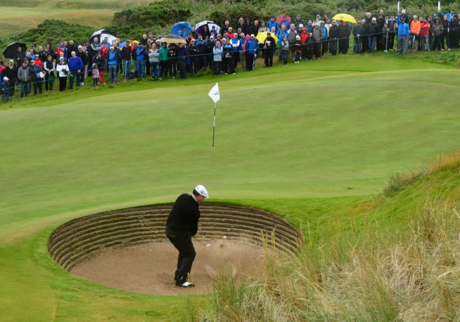 Callaway's Chris Doak on route to taking out tournament host Paul Lawrie in the Saltire Energy Paul Lawrie Match-Play Championship.