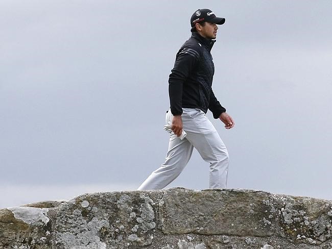 Jason Day crosses the Swilcan Bridge for a second last time at the 2015 Open.