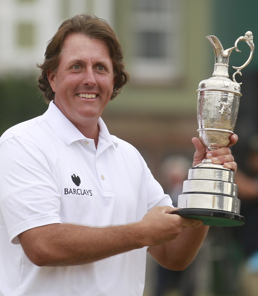 Phil Mickelson grabs a bottle of wine and returns to Muirfield to rekindle memories of his 2013 Open success.