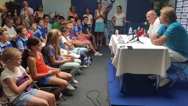 Victor Dubuisson would rather host local school children than the French media.