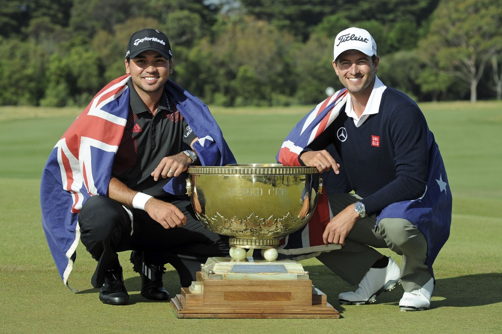 Jason Day and Adam Scott combinr to deliver victory to Australia in the 2013 World Cup of Golf. (Photo - www.golffile.ie)