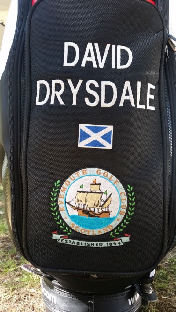 David Drysdale's bag red