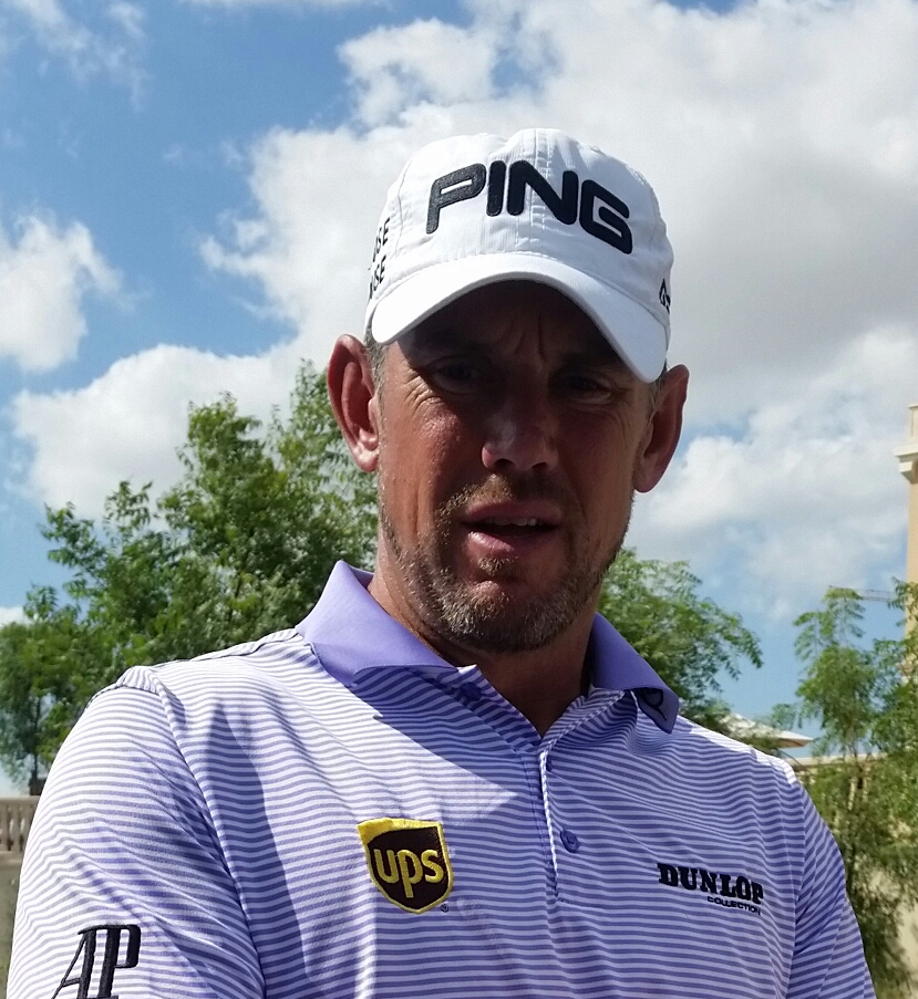 Lee Westwood competing in last week's DP World Tour Championship in Dubai.