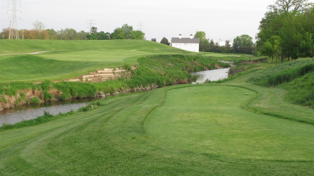 Brickyard Crossing GC - The final hole.