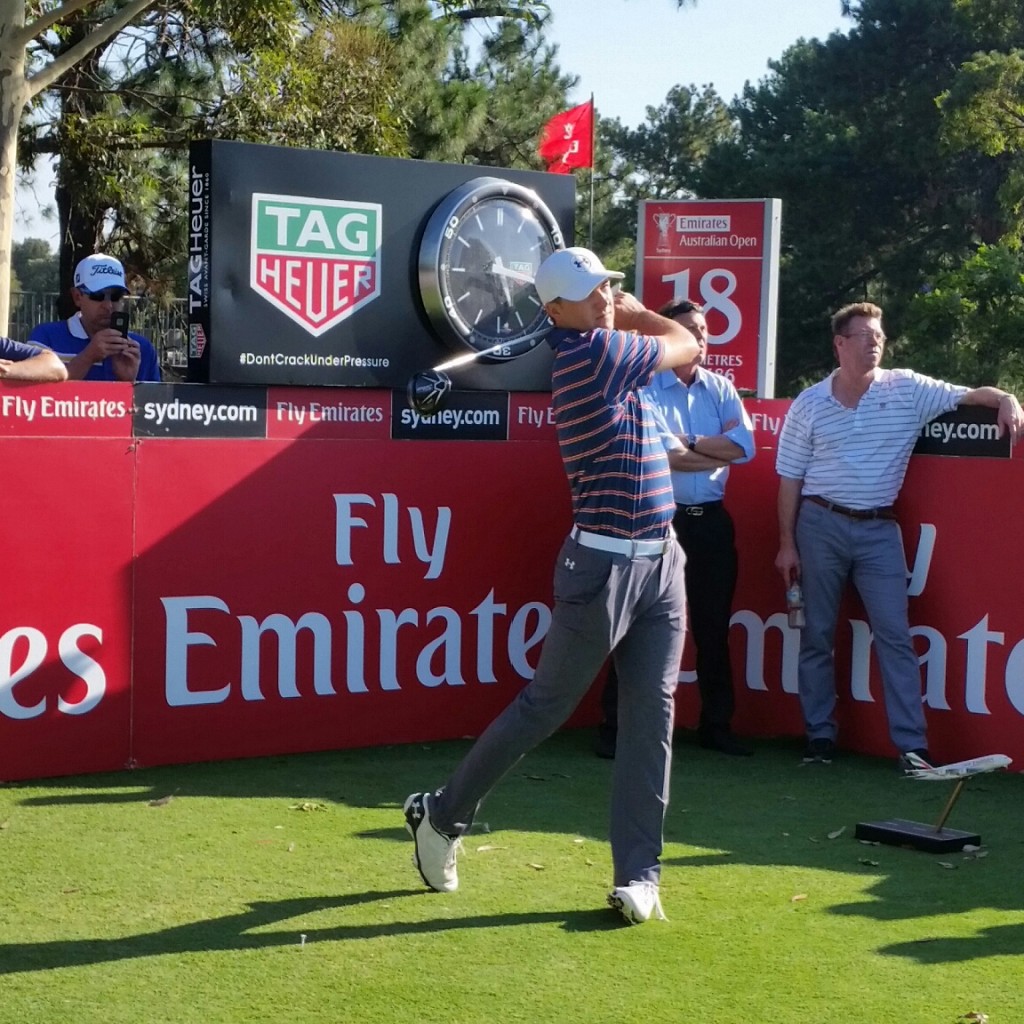 Jordan Speith's last drive ahead of his defence of the Australian Open.