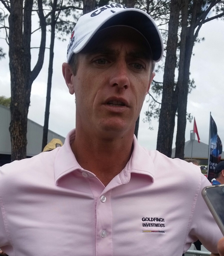 Belgium's Nicolas Colsaerts in contention to win the Australian Open in his first appearance.  