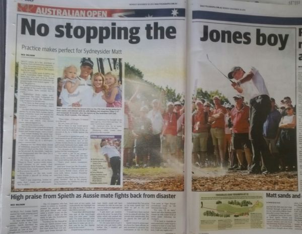 'No Stopping The Jones Boy' says Sydney's Daily Telegraph.
