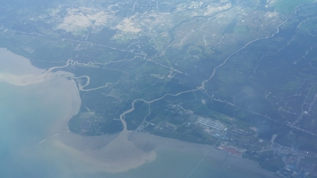 River delta somewhere over Indonesia