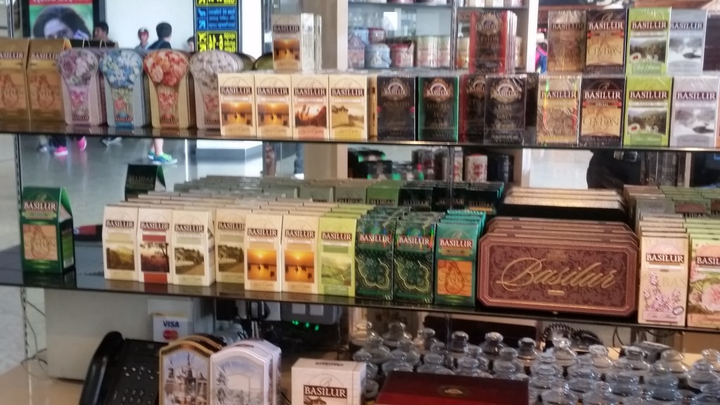 Tea abounds in Colombo Airport
