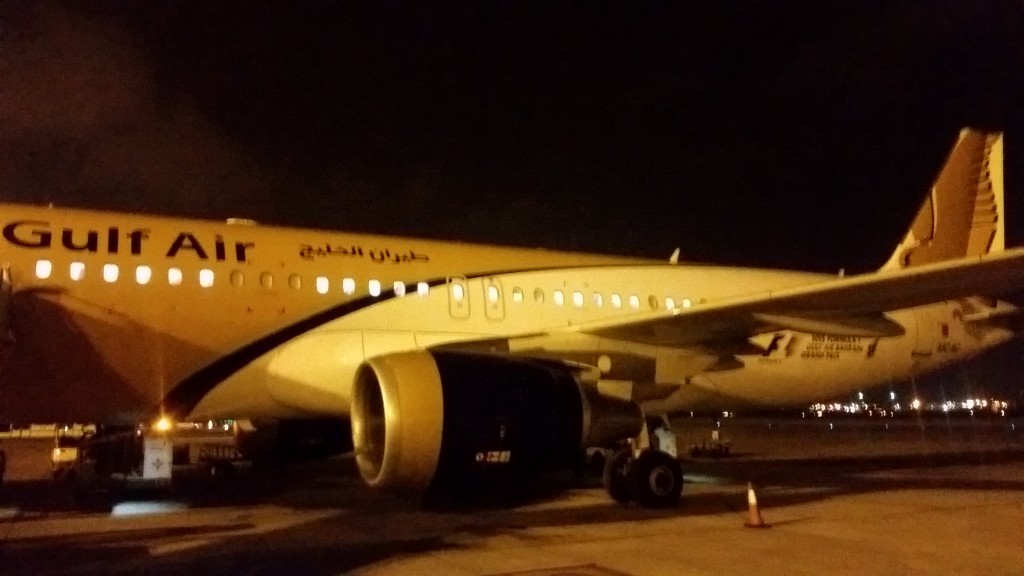 Gulf Air Airbus to Doha.
