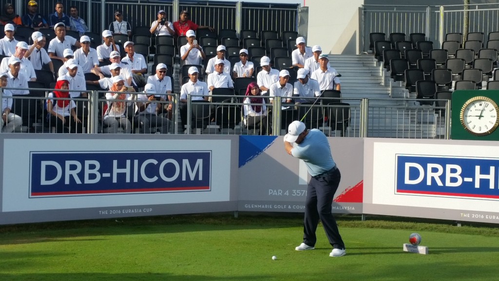 Lee Westwood leads off his 'Royal' Pro-Am tea,m
