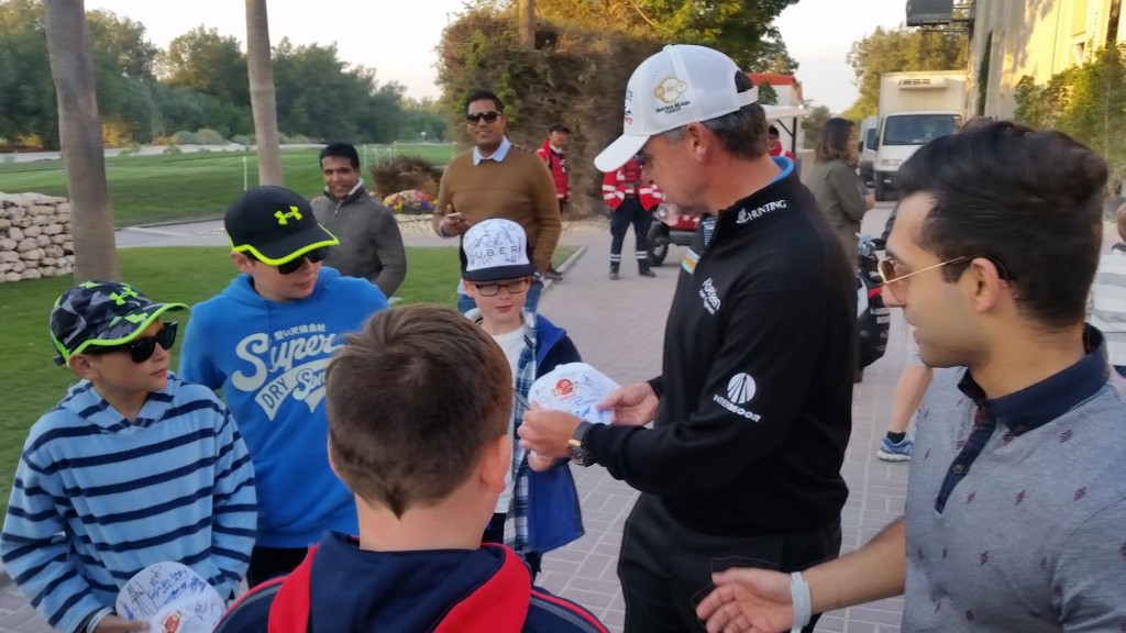 Paul Lawrie finds himself the centre of attention after his third round.