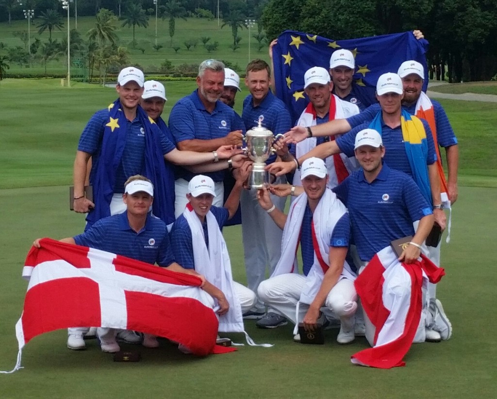The winning 2016 EurAsia Cup winning side. (Photo - www.golfbytourmiss.com)