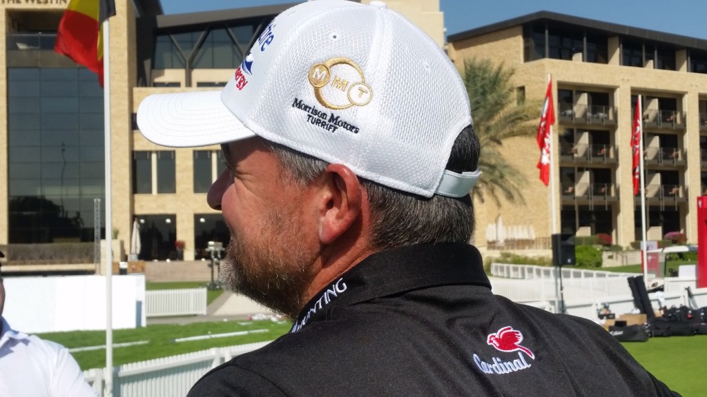 Paul Lawrie now sporting a 'Cardinal' line of clothing on his shirt (Photo -www.golfbytourmiss.com)