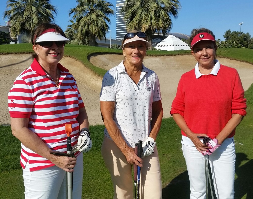 Thank you ladies for a wonderful day's golf and particularly Afifa (right in picture)