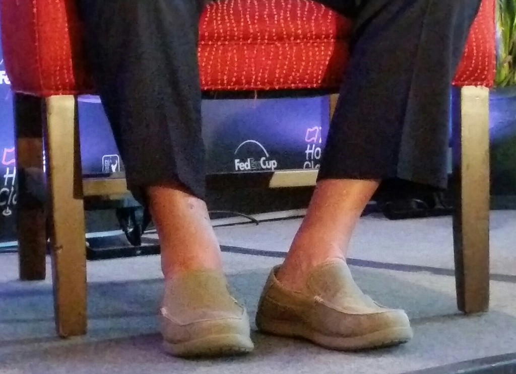 Jack Nicklaus as many have never seen him before and wearing his house slippers without socks.