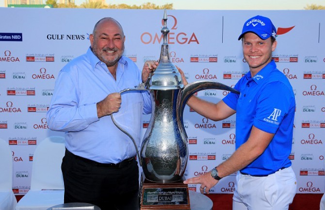 Who has the biggest smile? ISM's Chubby Chandler or star client Danny Willett?