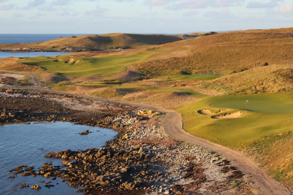Ocean Dunes - View of the 10th green and 11th hole.