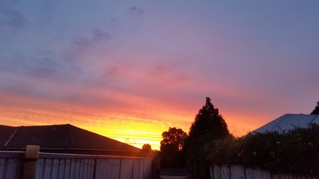 The sun sets on my latest visit to Bathurst.