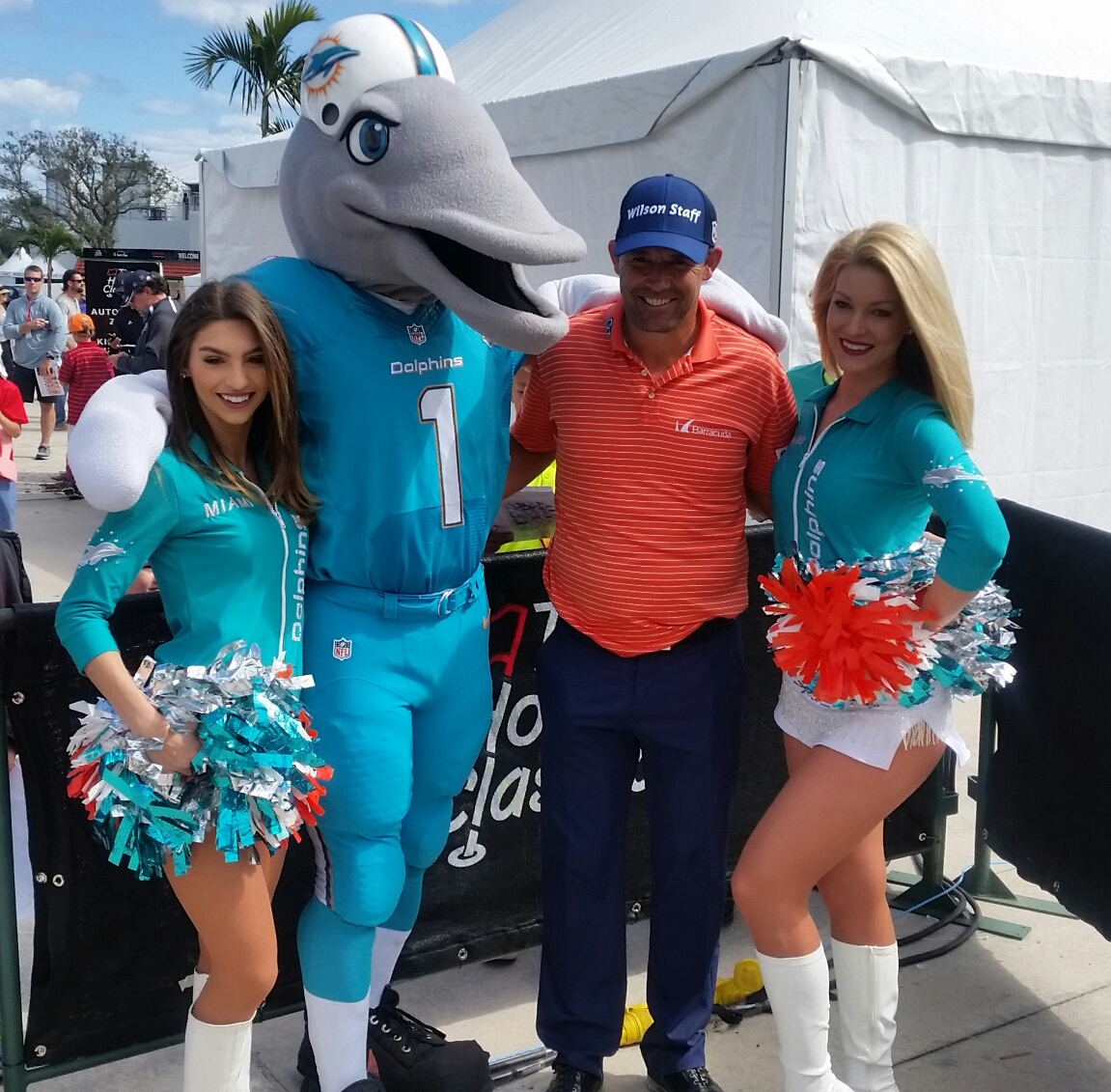 Adrianna, T D. Padraig Harrington and Casey.