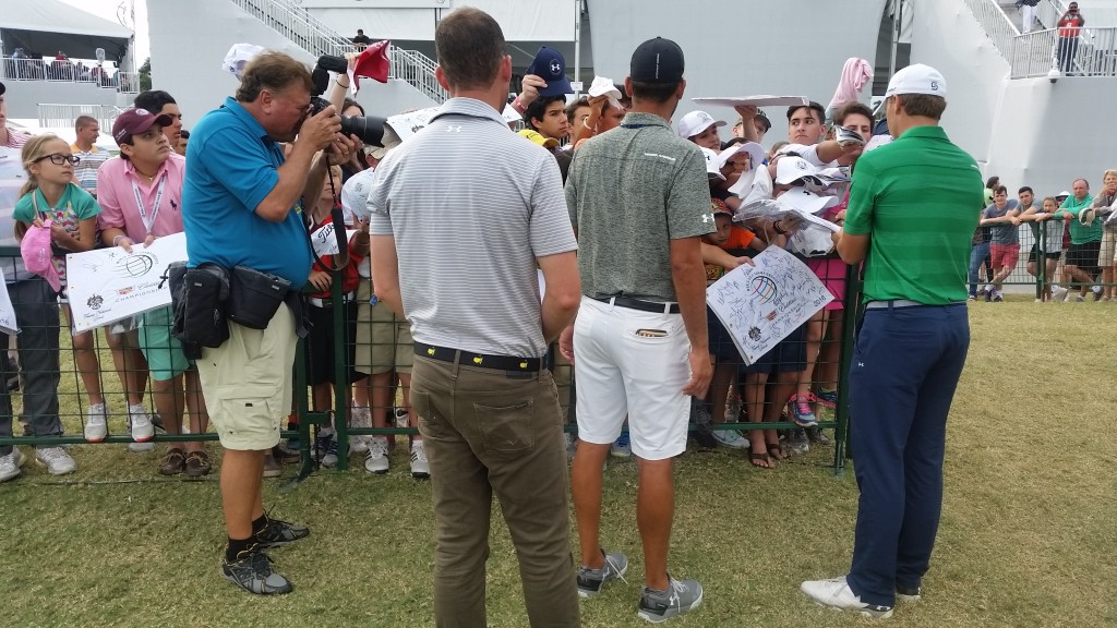 No guessing who wins the post round popularity contest with World No. 1 Jordan Spieth in great demand