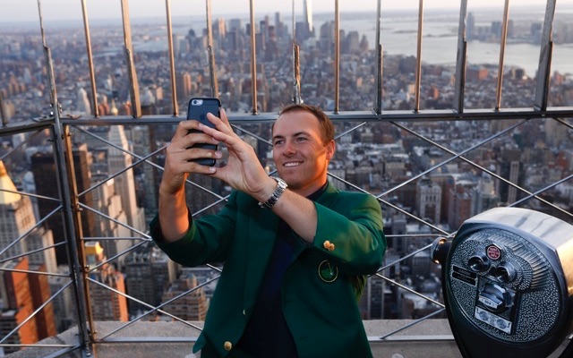 The last time Jordan Spieth was in New York City was 11 months ago taking a 'selfie' on the Empire State Building.
