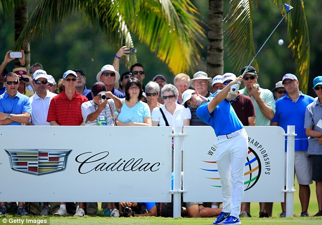 Rory McIlroy on route to a sizzling 65 on day two of the WGC - Cadillac Championship. (Photo - Getty Images)