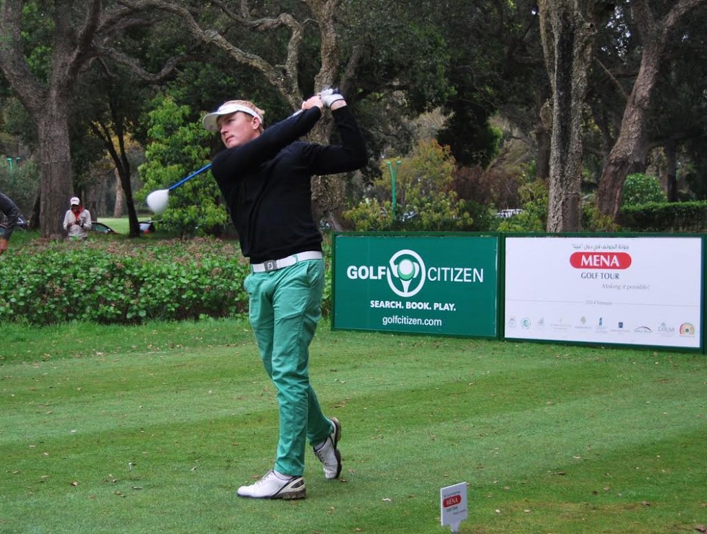 South African Tyler Hogarty moves into a share of the lead in Casablanca.