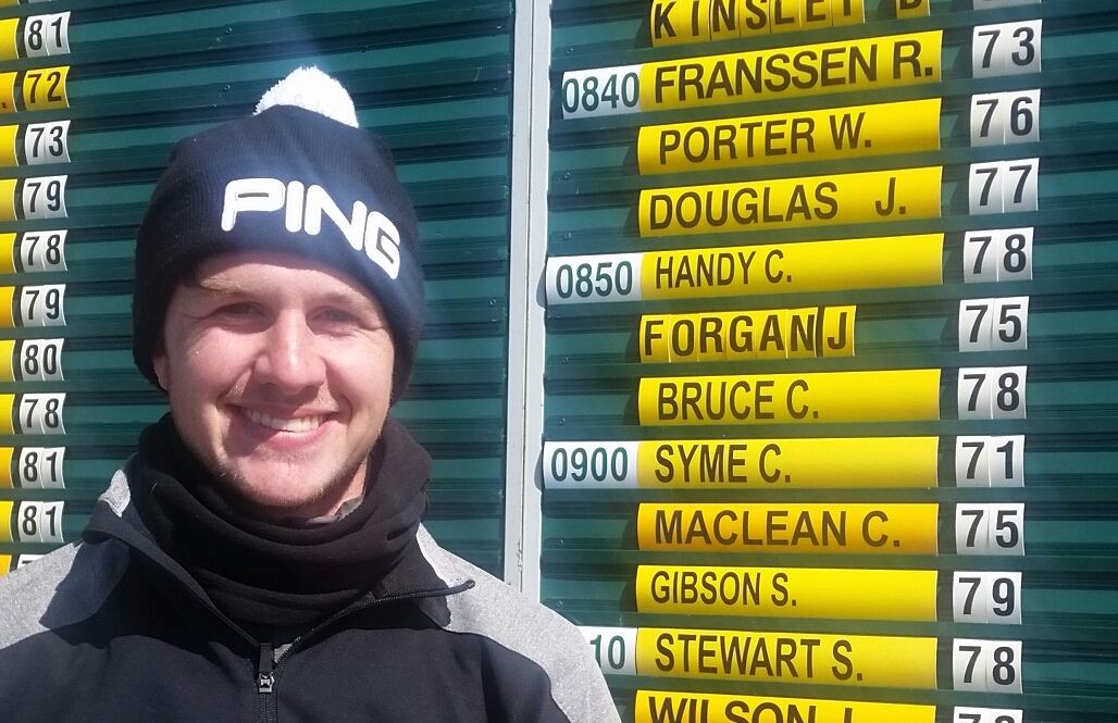 Conor Syme among three players to break par in the first round of the Battle Trophy.