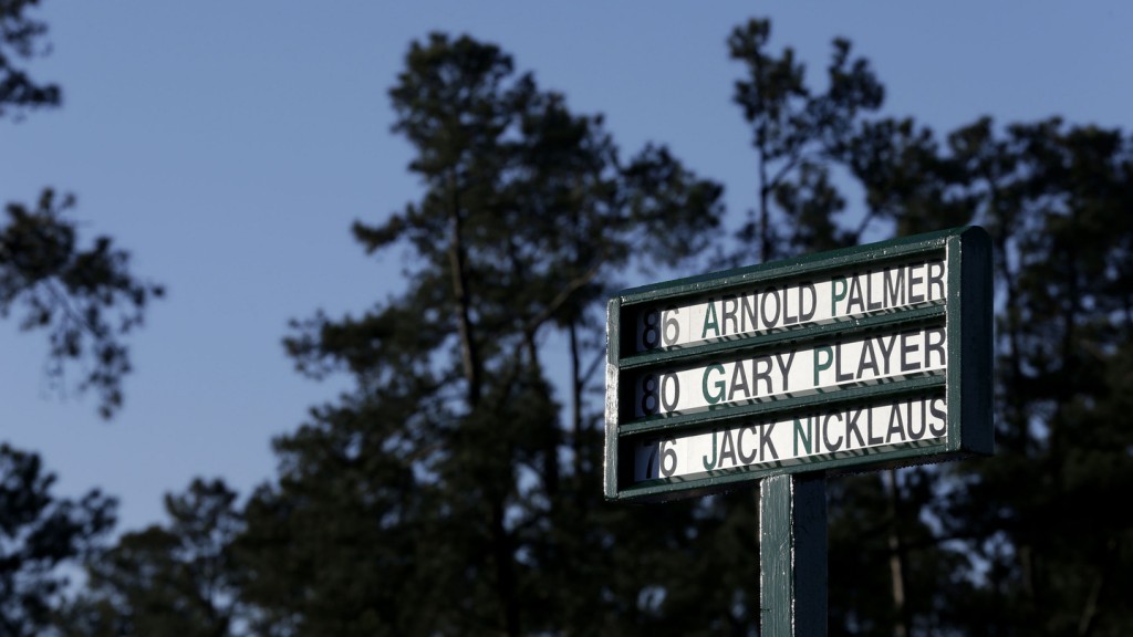 Ten Masters titles between the trio of Jack NIcklaus, Arnold Palmer and Gary Player. (Photo - www.Masters.com)