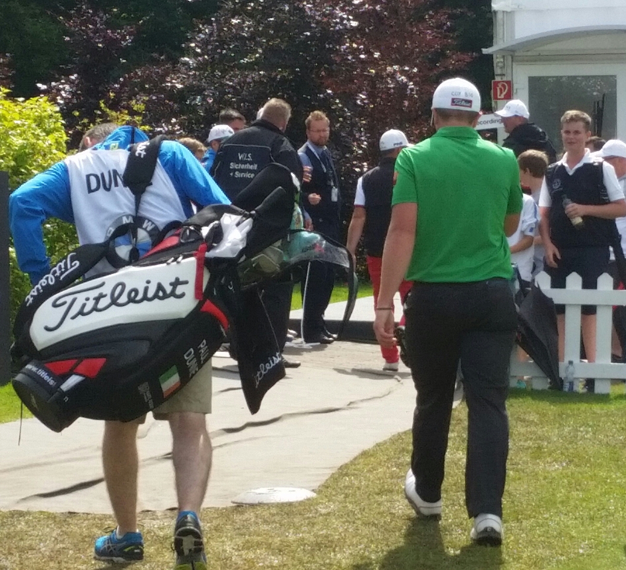 Paul Dunne heads to the scorer's hut to finish T13th in his maiden appearance in the BMW International Open.