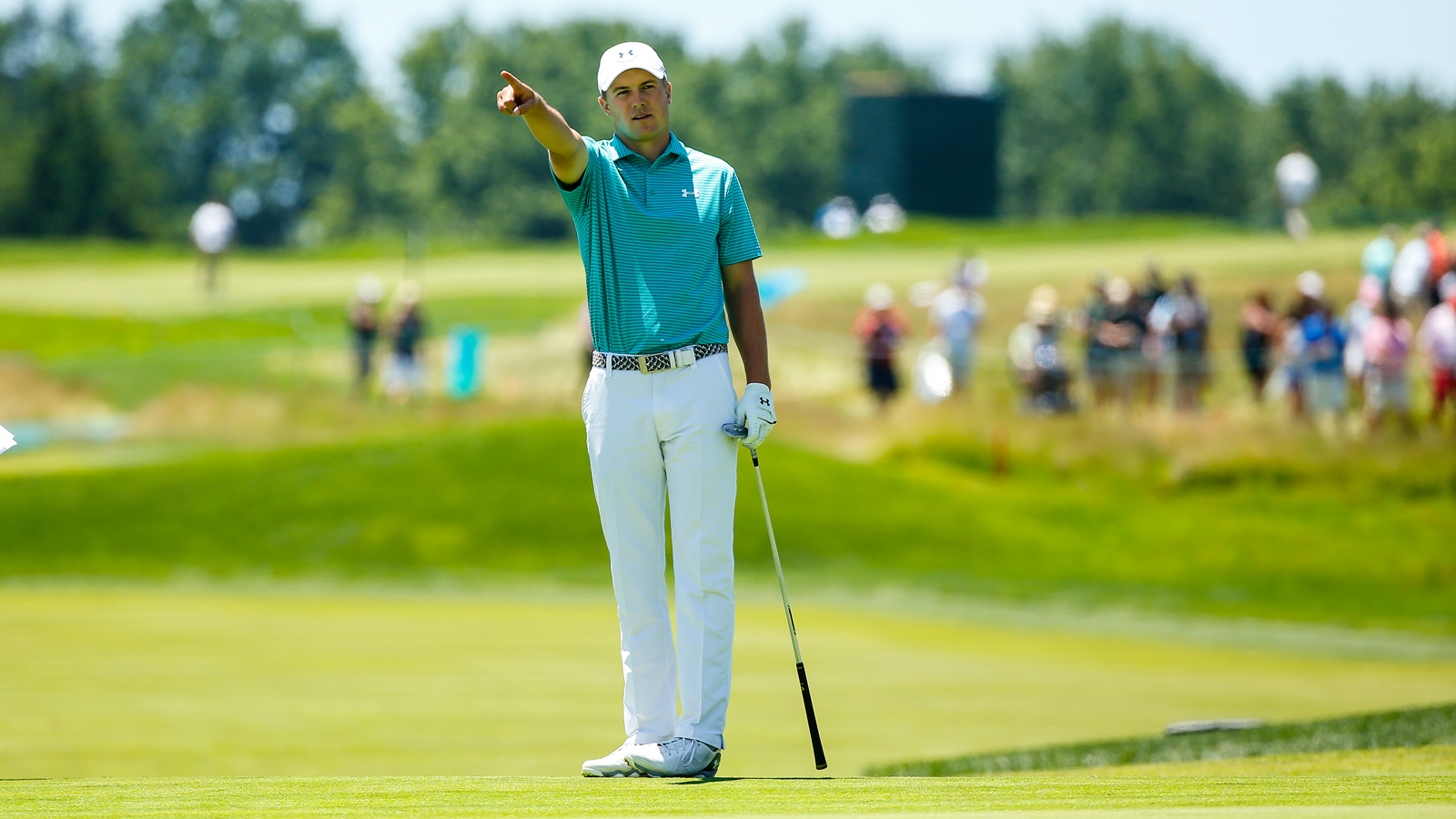 Jordan Spieth virtually pointing the finger at European Ryder Cup Captain, Darren Clarke saying it wold be ridiculous not to pick Russell Knox as a European 'wildcard' pick. (Photot - USGA)