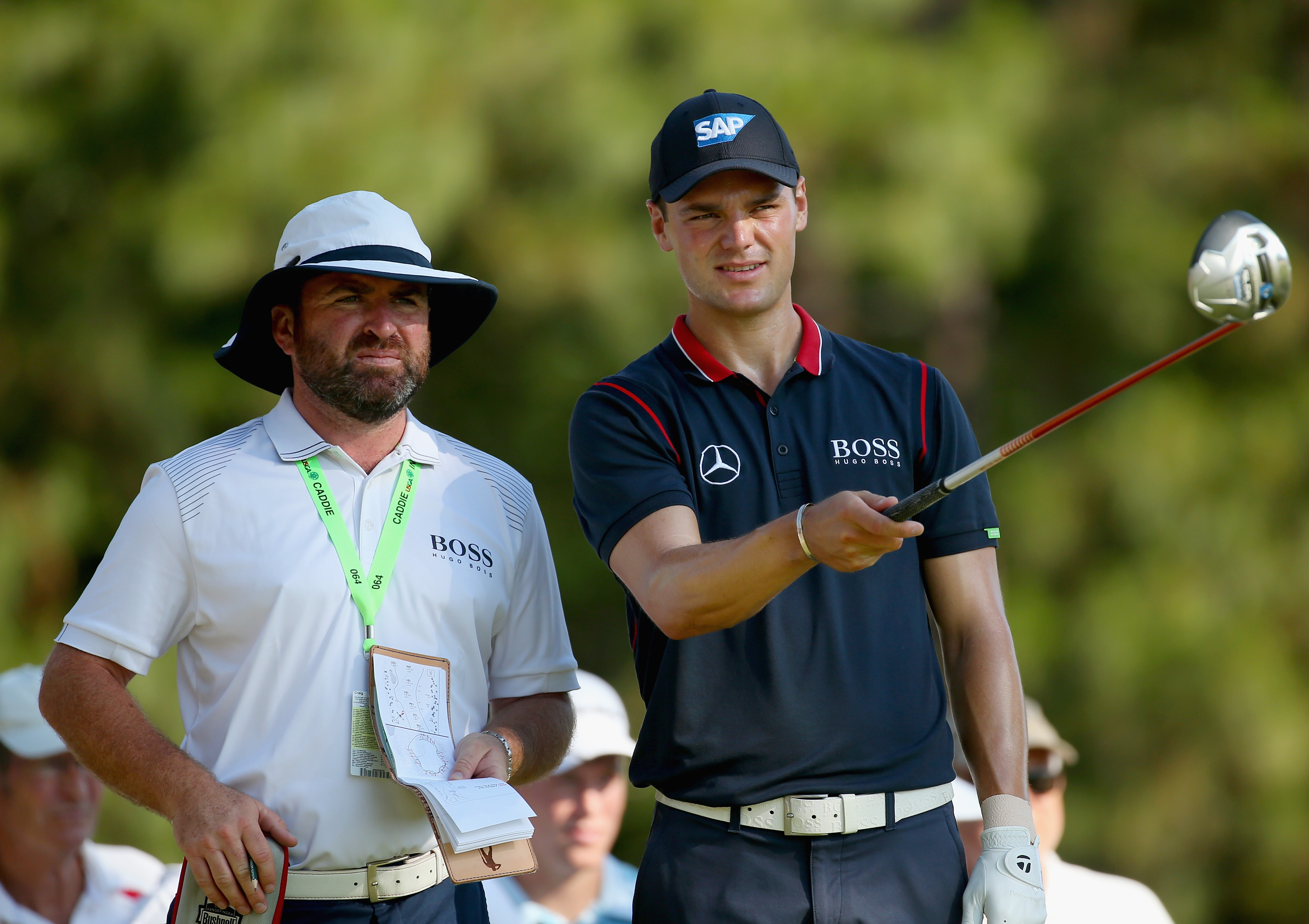 Martin Kaymer and Craig 'Wee Man' Connelly at the recent US Open.  (Photo - Golf  Monthly)