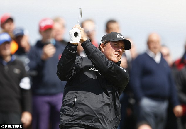 Phil Mickelson on route to his highest score in 12 Scottish Open appearances. (Photo - Reuters)