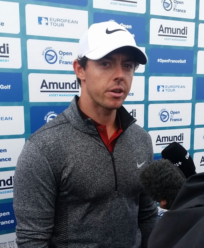 Rory McIlroy with a 'work in progress' swing shares the lead on day two of the 100th French Open.