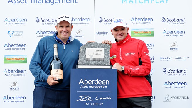England's Anthony Wall wins the 2016 Aberdeen Asset Management Paul Lawrie Match-Play Championship. (Photo - www.europeantour.com)