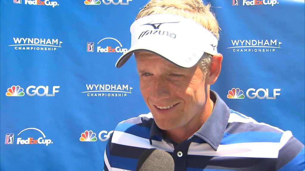 Luke Donald looking to impress European Ryder Cup captain Darren Clarke with a round to play in the Wydnham Championship. (Photo - www.pgatour.com)