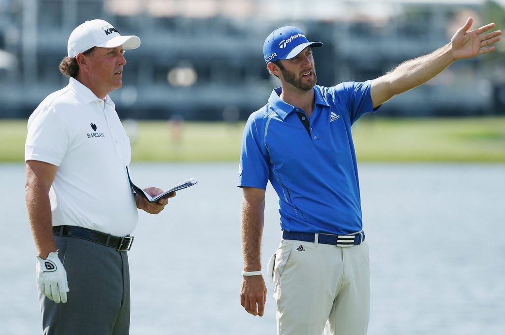 Dustin Johnson declares 'don't pair me with Phil' at next week's Ryder Cup.