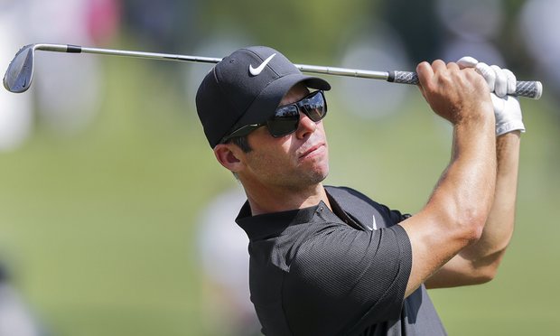Paul Casey warming-up for the first round of the FedEx Cup showdown alongside fellow Nike star Rory McIlroy.